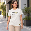 Camiseta Feminina Off White Melho(orou) ? Melh(orei) — Ambientada 02