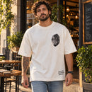 Oversized Off White Full Leão Cruz Cinza — Ambientada 01