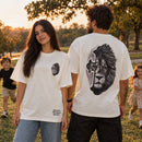 Oversized Off White Full Leão Cruz Cinza — Ambientada 04