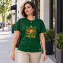 Camiseta Feminina Verde Nasceu para nos salvar — Ambientada 02