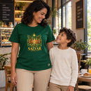 Camiseta Feminina Verde Nasceu para nos salvar — Ambientada 03