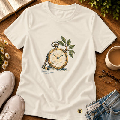 Camiseta Feminina Off White Tudo tem seu tempo — Principal 01