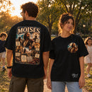 Camiseta Oversized Preta Moisés — Ambientada 04