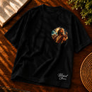 Camiseta Oversized Preta Moisés — Frente