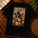 Camiseta Oversized Preta Moisés — Costas