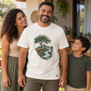 Camiseta Masculina Off White Plantado junto às águas — Ambientada 03
