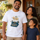 Camiseta Masculina Branca Tudo se fez novo — Ambientada 03