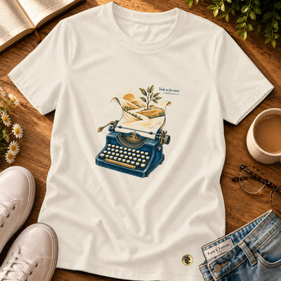 Camiseta Feminina Off White Tudo se fez novo — Principal 01