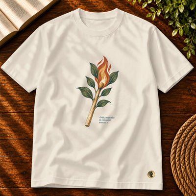 Camiseta Masculina Off White Arde, mas não se consome — Principal 01