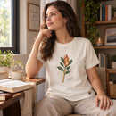 Camiseta Feminina Off White Arde, mas não se consome — Ambientada 01