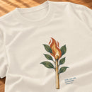 Camiseta Feminina Off White Arde, mas não se consome — Zoom
