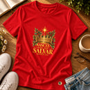 Camiseta Feminina Vermelha Nasceu para nos salvar — Principal 01