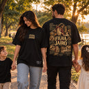 Camiseta Oversized Preta A Filha de Jairo — Ambientada 04
