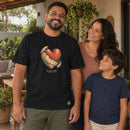 Camiseta Masculina Preta Um novo coração — Ambientada 03