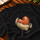Camiseta Masculina Preta Um novo coração — Zoom