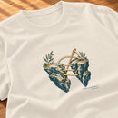 Camiseta Feminina Off White Felizes os pacificadores — Zoom
