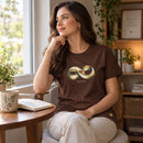 Camiseta Feminina Marrom Amor sem medida — Ambientada 01