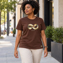 Camiseta Feminina Marrom Amor sem medida — Ambientada 02