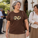 Camiseta Feminina Marrom Amor sem medida — Ambientada 04
