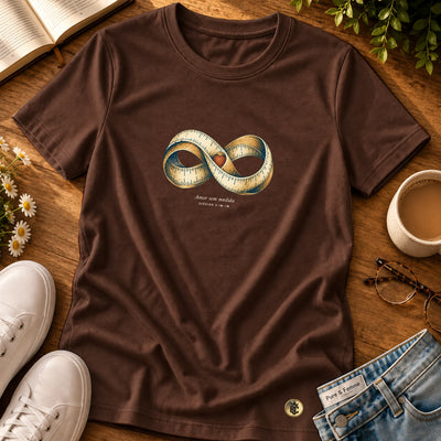Camiseta Feminina Marrom Amor sem medida — Principal 01