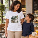 Camiseta Feminina Branca Confie no Senhor — Ambientada 03