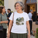 Camiseta Feminina Branca Confie no Senhor — Ambientada 04