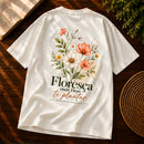 Oversized Off White Floresça onde Deus te plantar — Costas