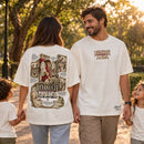 Camiseta Oversized Off White Levanta-te e Anda — Ambientada 04