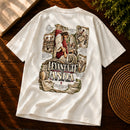 Camiseta Oversized Off White Levanta-te e Anda — Costas