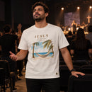 Camiseta Masculina Off White Jesus meu descanso — Ambientada 02