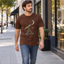 Camiseta Masculina Marrom Os céus declaram Sua glória — Ambientada 01