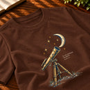 Camiseta Masculina Marrom Os céus declaram Sua glória — Zoom