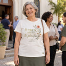 Camiseta Feminina Off White Floresça — Ambientada 04