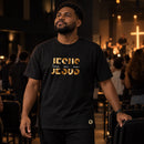 Camiseta Masculina Preta Jesus Lives In Me — Ambientada 02