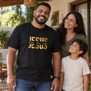 Camiseta Masculina Preta Jesus Lives In Me — Ambientada 03