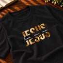 Camiseta Masculina Preta Jesus Lives In Me — Zoom