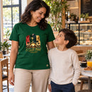 Camiseta Feminina Verde O Santo Natal — Ambientada 03
