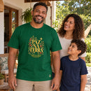 Camiseta Masculina Verde Paz na Terra — Ambientada 03