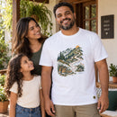 Camiseta Masculina Branca Confie no Senhor — Ambientada 03