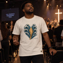 Camiseta Masculina Off White Ele abriu o mar — Ambientada 02