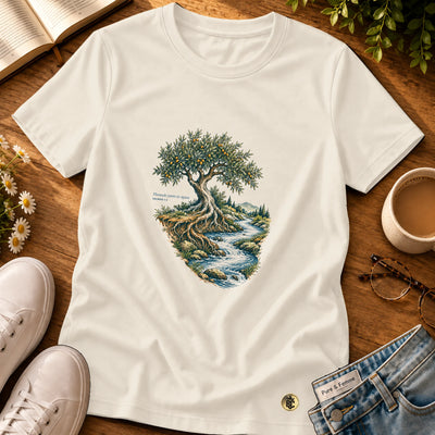 Camiseta Feminina Off White Plantado junto às águas — Principal 01