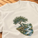 Camiseta Feminina Off White Plantado junto às águas — Zoom