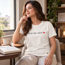 Camiseta Feminina Off White Eis-me aqui — Ambientada 01