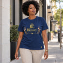 Camiseta Feminina Azul Blessed Choice — Ambientada 01