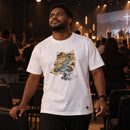 Camiseta Masculina Branca Rios no deserto — Ambientada 02