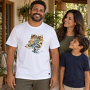 Camiseta Masculina Branca Rios no deserto — Ambientada 03