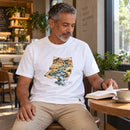 Camiseta Masculina Branca Rios no deserto — Ambientada 04