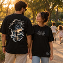 Camiseta Oversized Preta Guia-me Pra Que em Tudo em Ti Confie — Ambientada 04