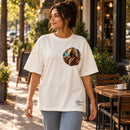Camiseta Oversized Off White Moisés — Ambientada 03