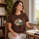 Camiseta Feminina Marrom Paz além do entendimento — Ambientada 01